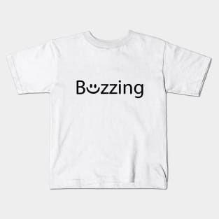 Buzzing artistic typography design Kids T-Shirt